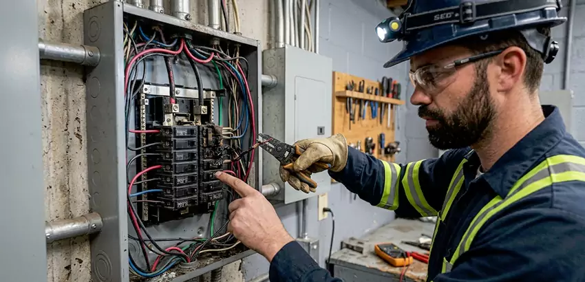 Breaker Box Short Circuit Repair in Farmington
