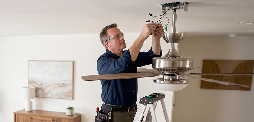 Ceiling Fan Light and Switch Repair in Farmington