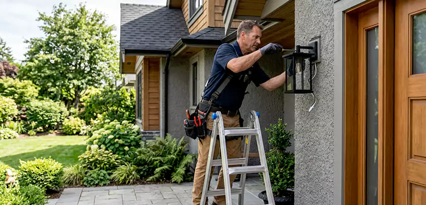 Outdoor and Exterior Light Fixture Installation in Farmington