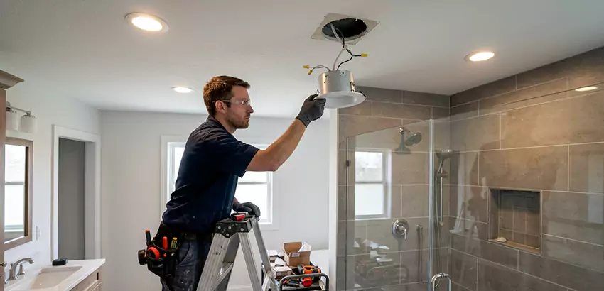 Bathroom and Shower Recessed Lighting Installation in Farmington