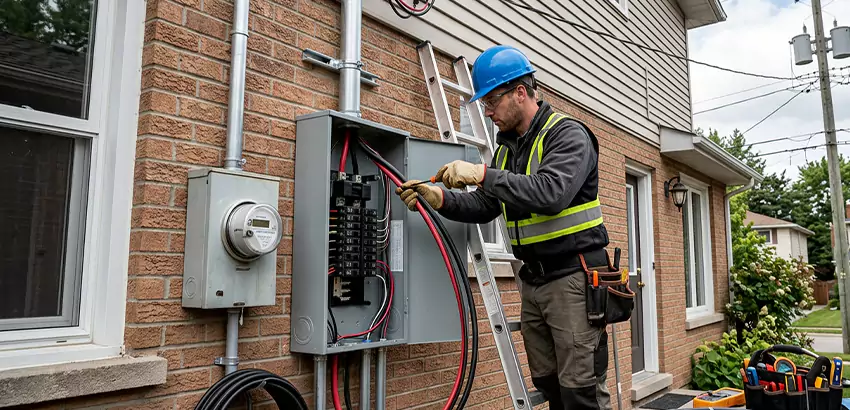 Outdoor Subpanel Installation in Farmington
