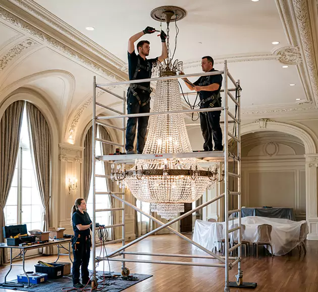 Professional Chandelier Installation: Your Local Fixture Team in Farmington, AR